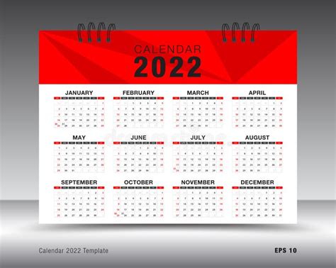 Calendar 2022 Template Layout 12 Months Yearly Calendar Set In 2022