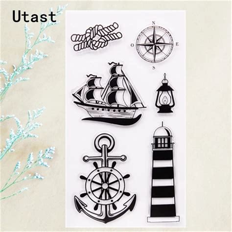 Rubber Stamp Anchor Maritime Seafaring For Ships Paper Paper And Party