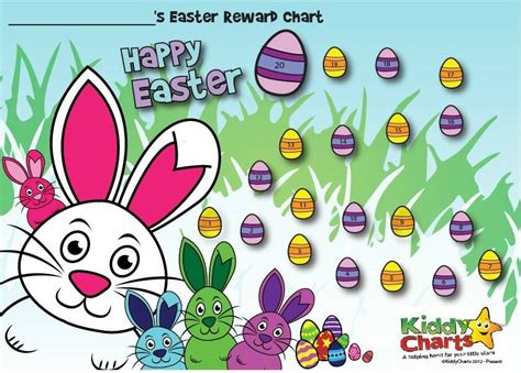 Come On Our Easter Bunny And Egg Hunt With Our New Free Chart