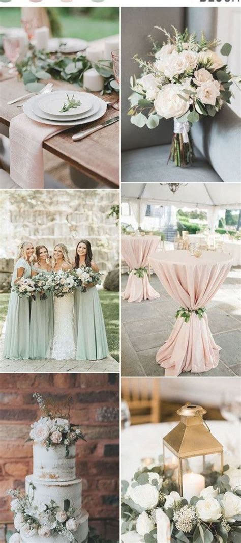 Sage And Blush Pink Wedding Color Ideas For Spring Summer 2020 Pink