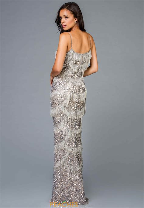 Scala Long Fringe Dress 48934 In 2020 Beaded Fringe Dress Dresses
