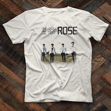 The Rose K Pop White Unisex T Shirt Tees Shirts Kpop Shirts
