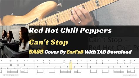 Red Hot Chili Peppers Cant Stopbass Cover Solution No181 With Tab