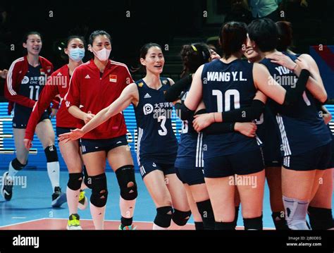 Ankara St June Players Of China Celebrate After Winning