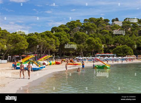 Beach At Cala Galdana Menorca Balearic Islands Spain Stock Photo Alamy