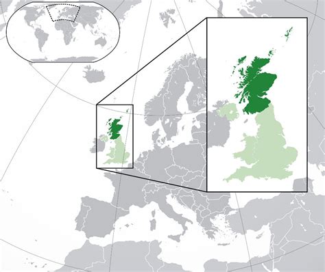 En este mapa de escocia te lo enseñamos todo: Grande mapa de ubicación de Escocia | Escocia | Reino ...