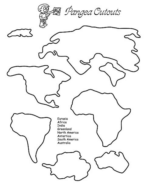 Terms in this set (10). Tectonic Plates Puzzle Worksheet Depiction Adorable Pangea ...