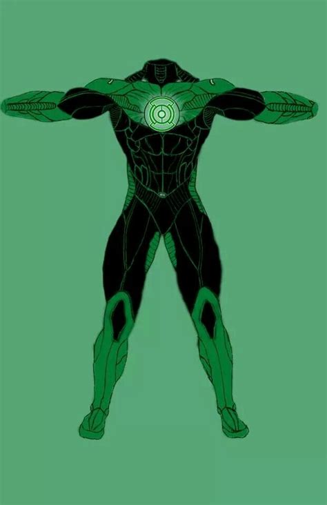 My Green Lantern Suit Design Front Green Lantern Comics Red