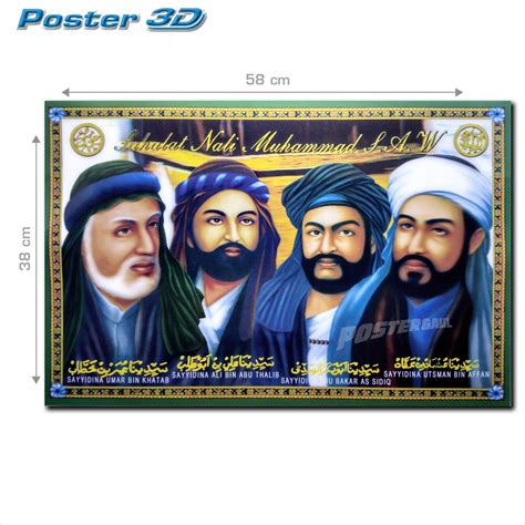 Siapa nama sahabat nabi muhammad yang menemani ketika hijrah ke madinah. Poster 3D SAHABAT NABI MUHAMMAD S.A.W. #3D226 - ukuran 38 ...
