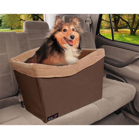 Petsafe Solvit Standard Pet Safety Booster Seat Brown Dog Car