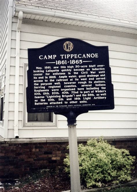 Camp Tippecanoe Civil War Induction Center Lafayette