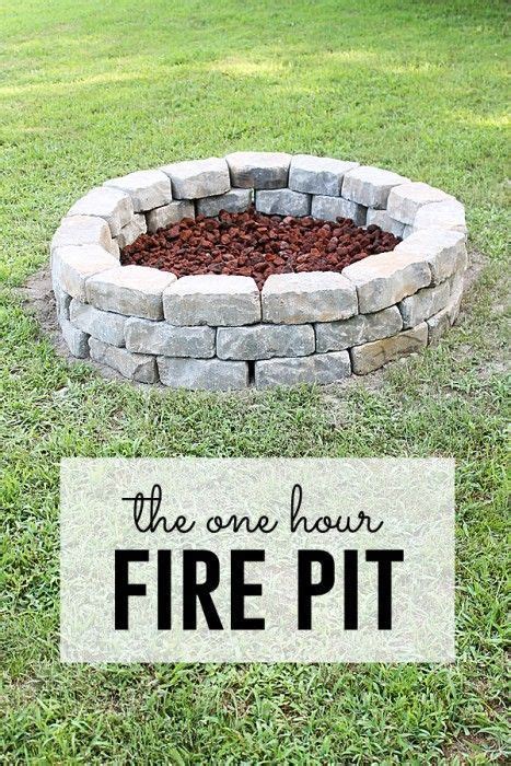 The One Hour Fire Pit 39 Diy Backyard Fire Pit Ideas You Can Build