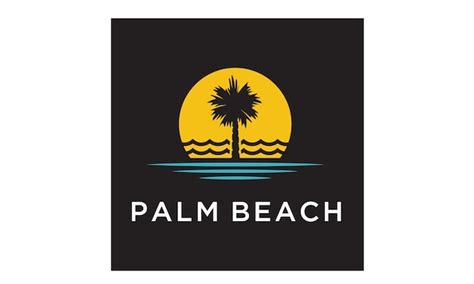 Palm Beach Logo Design Inspiration Vector Premium Download