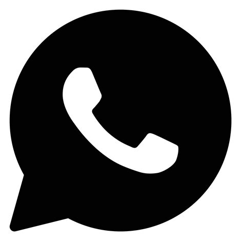 Whatsapp Ícone Preto Png Whatsapp ícones Download Gratuito