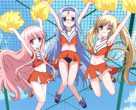 Hakamada Hinata Misawa Maho Nagatsuka Saki Rou Kyuu Bu 10s 3girls Cheerleader Multiple