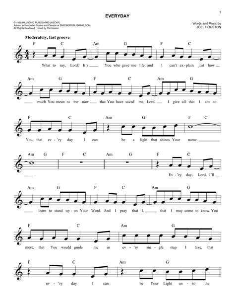Everyday Lead Sheet Fake Book Print Sheet Music Now