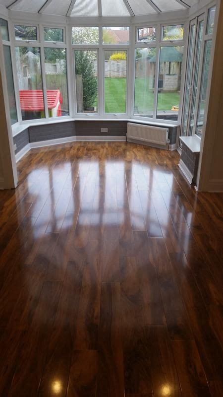Hardwearing and incredibly durable, here at discount flooring depot, our waterproof vinyl click flooring is one of the most resilient flooring options you can choose for your home. B&Q Docle Walnut Laminate | Flooring, Laminate flooring ...
