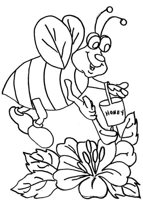 Honey Coloring Pages