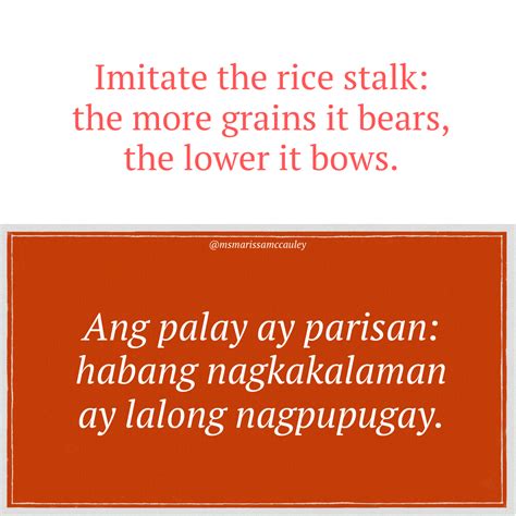 Stalking Filipino Proverbs Idioms