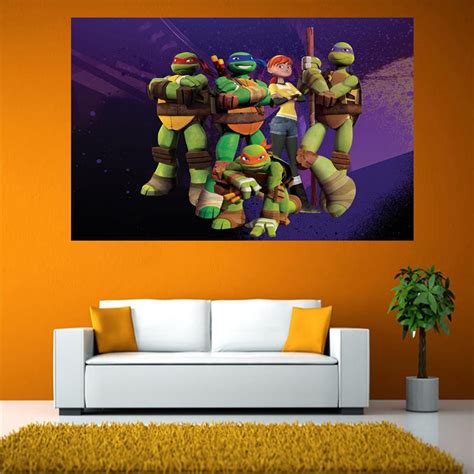 Teenage Mutant Ninja Turtles Art Wall Decor Silk Print Poster Buy At