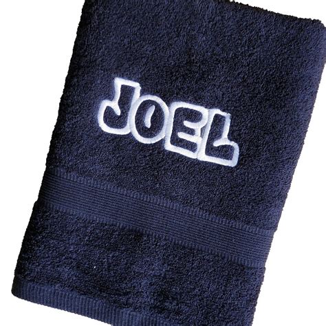 Soft fabrics and stylish colors aren't just for your bedroom, they're ideal for your bath towels too. Personalised Bath Sheet Navy XL Towel