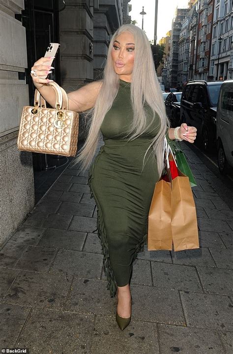 Jessica Alves Shows Off Her Curves In A Skin Tight Khaki Dress After Her Latest Facelift