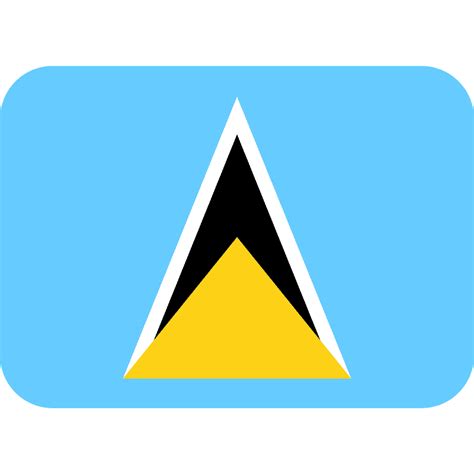 St Lucia Flag Emoji Clipart Free Download Transparent Png Creazilla