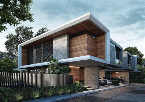 Soho 3 Residence On Behance Modern Exterior House Designs Facade