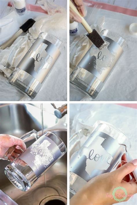 How To Etch Glass Using Stencils Made With Cricut With Images Ts For Beer Lovers