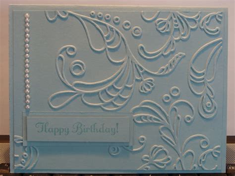 Stampin My Heart Out Elegant Birthday Card