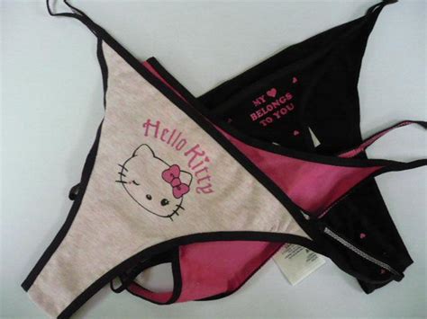H And M 267132 Hello Kitty String Thong Panty Undies Set Ebay