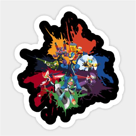 Megaman Souls Of A Hero V1 Megaman Sticker Teepublic Au