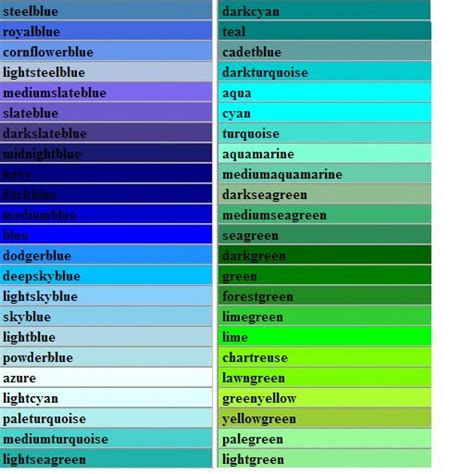 Unique 55 Of Light Blue Green Color Names Assuemeevidencia