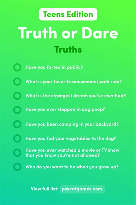 What Are Good Truth Or Dare Questions Werohmedia