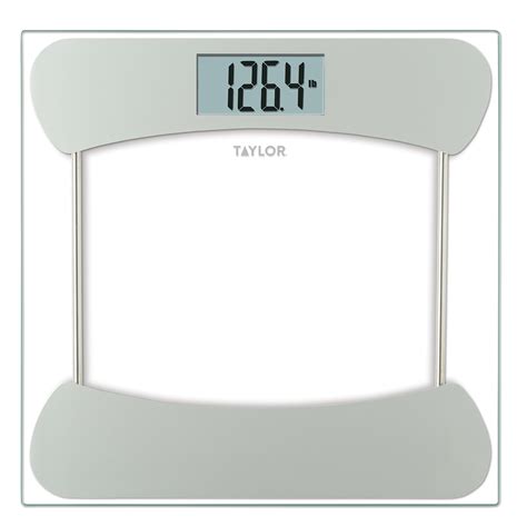 Taylor Digital Clear Glass Stainless Steel Scale With 400 Lb Capacity