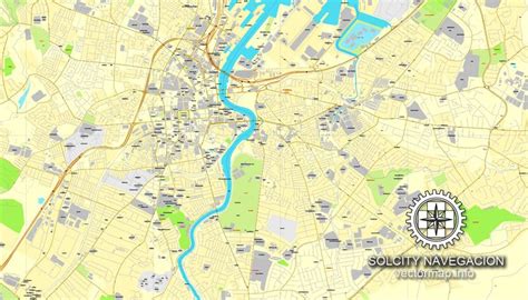 Belfast Uk N Ireland Printable Vector Street City Plan Map Fully