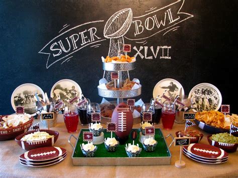 Football Super Bowl Party Ideas Photo 1 Of 12 Catch My Party