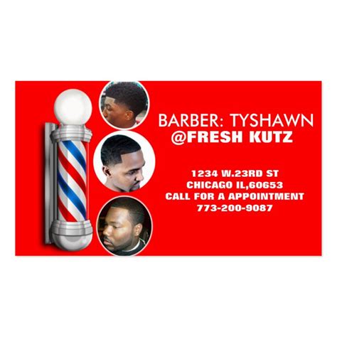 Urban Barber Shop Business Cards Zazzle