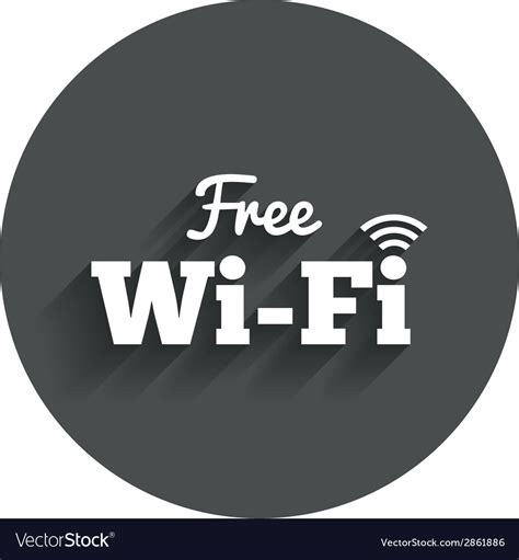 Free Wifi Sign Wifi Symbol Wireless Network Vector Image