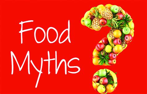 Food Myths Daily Excelsior