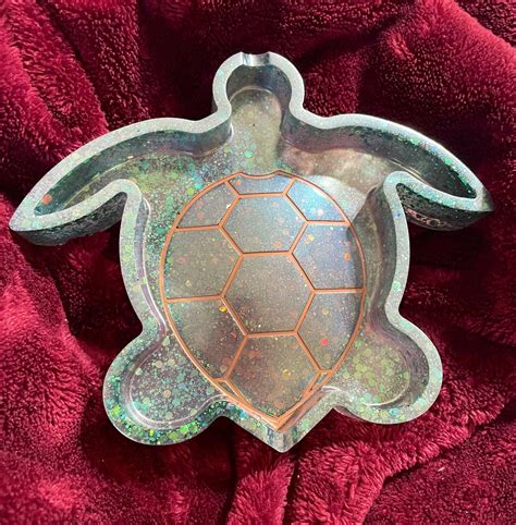 Sea Turtle Trinket Jewelry Tray Or Ashtray Etsy
