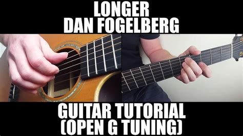 Longer Dan Fogelberg Fingerstyle Guitar Lesson Tab Open G Tuning