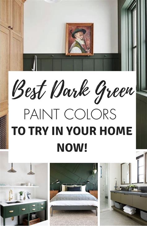 Best Dark Green Paint Colors Pin Main 1 Project Allen Designs