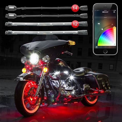 xkchrome ios android app bluetooth control advanced 14 pod 12 strip kit for led motorcycle neon