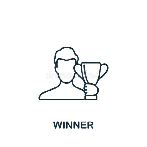 Winner Icon Line Simple Success Icon For Templates Web Design And