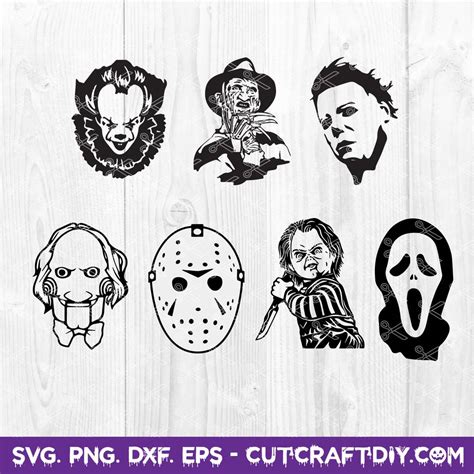 Download Horror Movie Killers SVG Bundle Cut Files - Halloween SVG ...