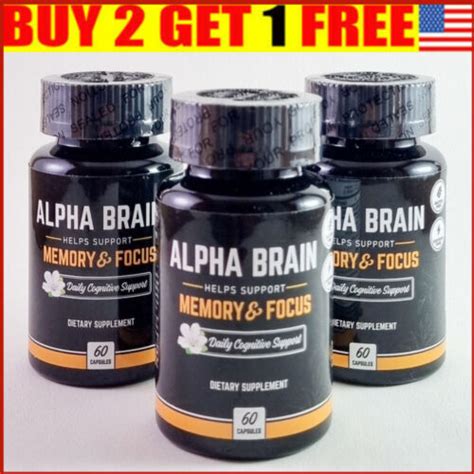 Alpha Brain Memory And Focus 60 Capsules Supplement For Men And Women Us