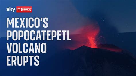 Explosive Activity At Popocatepetl Volcano In Mexico Youtube