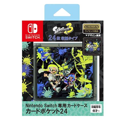 Nintendo Switch Card Pocket 24 Splatoon 3 For Nintendo Switch