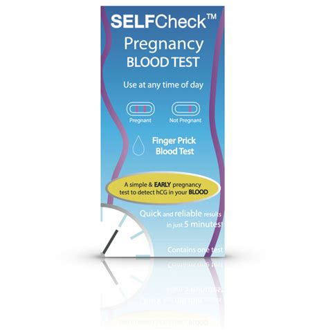 New Selfcheck Pregnancy Blood Test